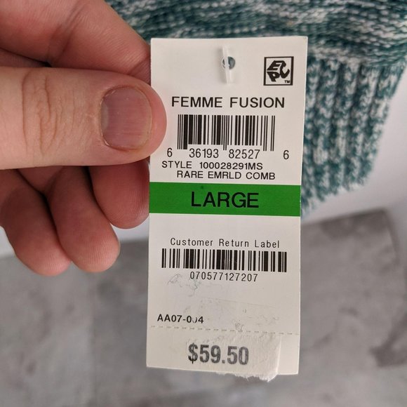 NWT Style & Co Femme Fusion Knit Sweater Size L - Picture 7 of 9